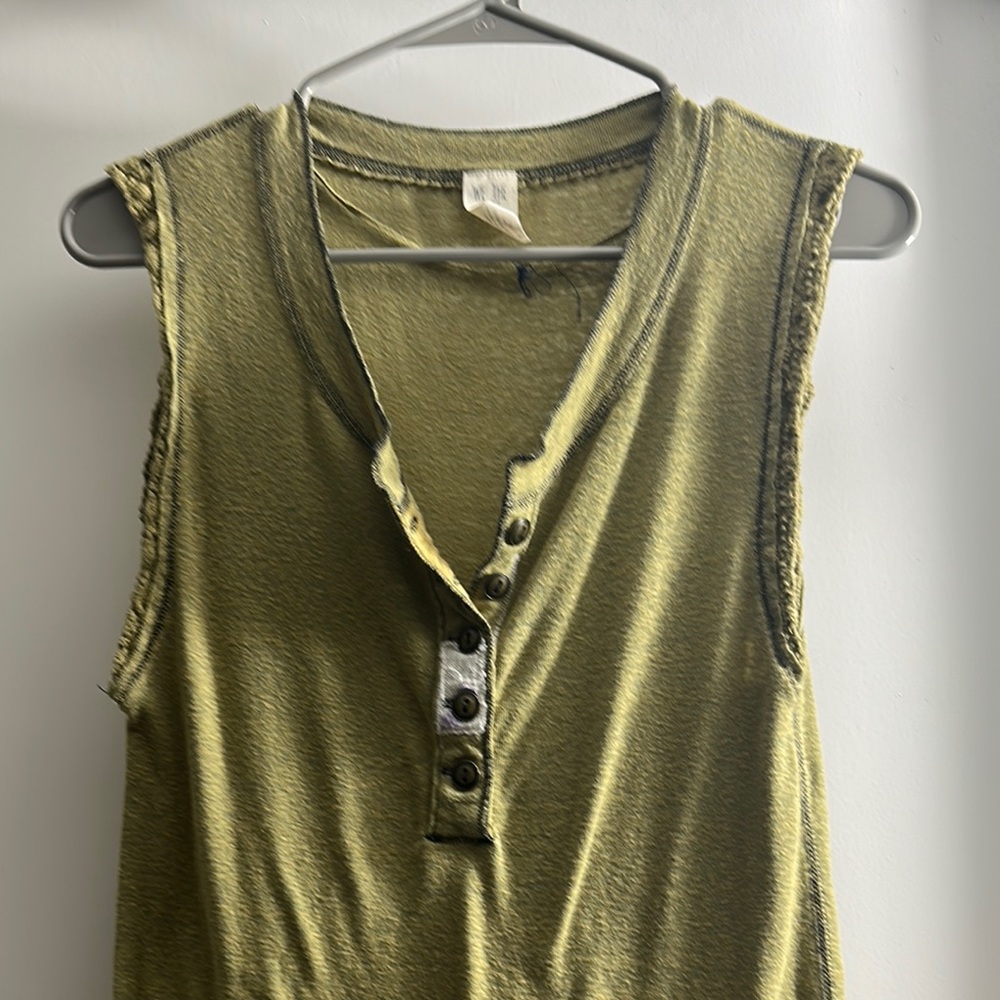 We The Free Green Tank Top